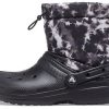 Cizme Crocs Classic Lined Neo Puff Tie Dye „Black White” 207328-001