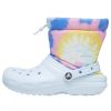 Cizme Crocs Classic Lined Neo Puff „Tie Dye Mineral Blue” 207328-002