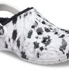 Crocs Baya Lined Clog Fleece căptușit papuci unisex alb gri „White Grey” 205975-10M