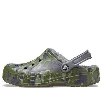 Crocs Baya Lined Clog Printing Fleece căptușit papuci de camuflaj unisex 205975-97G