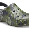 Crocs Baya Lined Clog Printing Fleece căptușit papuci de camuflaj unisex 205975-97G Crocs Baya Lined Clog Printing Fleece căptușit papuci de camuflaj unisex 205975-97G