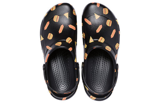 Crocs Bistro Graphic Clog Sandale negre, elegante, casual 204044-0FN Crocs Bistro Graphic Clog Sandale negre, elegante, casual 204044-0FN