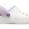 Crocs Classic Baya Lined Fuzz-Strap Clog „White Lila” 206633-577