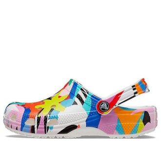 Crocs Classic Beach Sandals Unisex Multicolor White 207849-94S