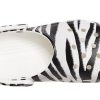 Crocs Classic Clog Animal Printing Sandale de plajă Negru Alb 206676-1DE