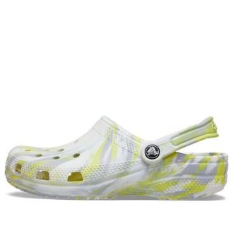 Crocs Classic Clog Marble Beach Sports Sandale unisex alb gri „White Grey” 206867-1FJ Crocs Classic Clog Marble Beach Sports Sandale unisex alb gri „White Grey” 206867-1FJ