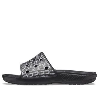 Crocs Classic Logo Motion Slides „Black White” 206124-066