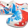 Crocs Classic Pattern Rezistent la uzură Anti-alunecare Sport Unisex Alb Albastru Roșu Sandale „Alb Albastru Roșu” 205453-928