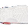 Crocs Classic Pattern Rezistent la uzură Anti-alunecare Sport Unisex Alb Albastru Roșu Sandale „Alb Albastru Roșu” 205453-928