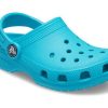 Crocs Classic Small Crocs Outdoor Beach Sports Sandale albastre pentru băieți mari 204536-4SL Crocs Classic Small Crocs Outdoor Beach Sports Sandale albastre pentru băieți mari 204536-4SL