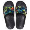 Crocs Classic Tie-Dye Graphic Slide „Negru” 206520-988