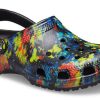 Crocs Classic Tie Dye Pattern Sandale Crocs Beach Unisex Denim Blue 205453-4SW
