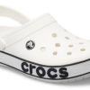 Crocs Crocband Bold Logo Clog Sandale albe 206021-103