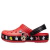 Crocs Crocband Cartoon Mickey Mouse Sandale unisex rezistente la uzură, roșu, negru „Roșu negru” 204936-90H