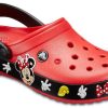 Crocs Crocband Cartoon Mickey Mouse Sandale unisex rezistente la uzură, roșu, negru „Roșu negru” 204936-90H