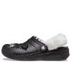 Crocs Disco Classic Saboți Disco Glitter cu căptușeală „Black White” 208075-0ZS
