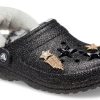 Crocs Disco Classic Saboți Disco Glitter cu căptușeală „Black White” 208075-0ZS
