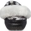 Crocs Disco Classic Saboți Disco Glitter cu căptușeală „Black White” 208075-0ZS