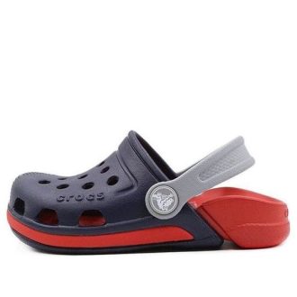 Crocs Electro 3 Outdoor Beach Sports Sandale pentru băieți mari, albastru, roșu, „Blue Red” 204991-4BA