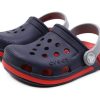 Crocs Electro 3 Outdoor Beach Sports Sandale pentru băieți mari, albastru, roșu, „Blue Red” 204991-4BA Crocs Electro 3 Outdoor Beach Sports Sandale pentru băieți mari, albastru, roșu, „Blue Red” 204991-4BA