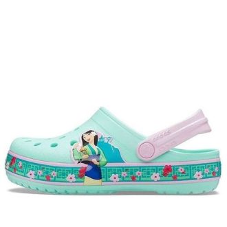 Crocs Funny Pattern Mici Crocs Sport în aer liber Sandale verde mentă pentru băieți mari 206155-3P7