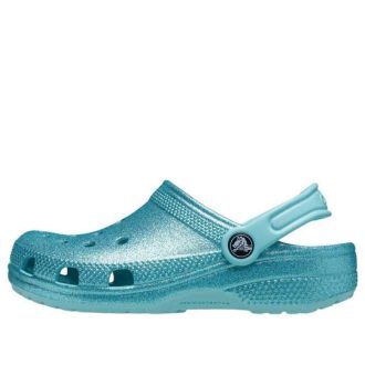 Crocs (GS) Classic Glitter Clog „Blue Teal” 206993-4SS