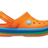 Crocs (GS) Saboți Crocband Rainbow Band „Orange Blue” 205205-80O