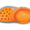 Crocs (GS) Saboți Crocband Rainbow Band „Orange Blue” 205205-80O