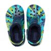 Crocs (GS) Saboți cu căptușeală clasică marmorată „Blue Tie Dye” 207238-4HQ