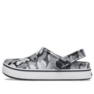 Crocs (GS) Saboți imprimați în afara terenului „Grey Black White” 209150-066