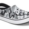 Crocs (GS) Saboți imprimați în afara terenului „Grey Black White” 209150-066