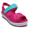 Crocs (GS) Sandale cu închidere cu curele Crocband „Pink Blue” 12856-6LH