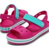 Crocs (GS) Sandale cu închidere cu curele Crocband „Pink Blue” 12856-6LH