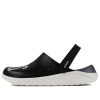 Crocs LiteRide LOGO Crocs Hollow Out Sandale negre unisex „Black White” 205893-066