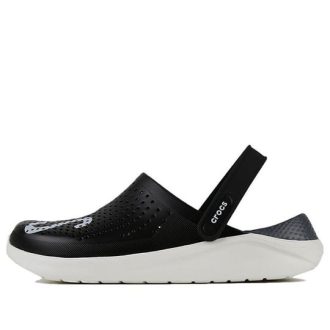 Crocs LiteRide LOGO Crocs Hollow Out Sandale negre unisex „Black White” 205893-066