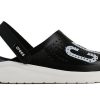 Crocs LiteRide LOGO Crocs Hollow Out Sandale negre unisex „Black White” 205893-066