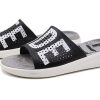 Crocs LiteRide LOGO Papuci unisex negri „Black White” 205562-066 Crocs LiteRide LOGO Papuci unisex negri „Black White” 205562-066