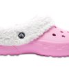 Crocs Mommoth Evo Saboți ușoare, rezistenți la uzură, Stay Warm, papuci de sport, roz 12878-6U5