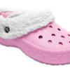 Crocs Mommoth Evo Saboți ușoare, rezistenți la uzură, Stay Warm, papuci de sport, roz 12878-6U5