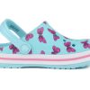 Crocs (PS) 4 Printing Outdoor Toc plat Beach Sports Sandale albastre 206178-4O9 Crocs (PS) 4 Printing Outdoor Toc plat Beach Sports Sandale albastre 206178-4O9