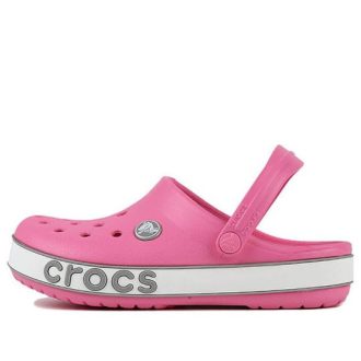 Crocs (PS) Crocband Bold Logo Outdoor Toc plat Minimalistic Sport Sandale roz 206022-65Y Crocs (PS) Crocband Bold Logo Outdoor Toc plat Minimalistic Sport Sandale roz 206022-65Y