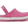 Crocs (PS) Crocband Bold Logo Outdoor Toc plat Minimalistic Sport Sandale roz 206022-65Y Crocs (PS) Crocband Bold Logo Outdoor Toc plat Minimalistic Sport Sandale roz 206022-65Y