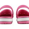Crocs (PS) Crocband Bold Logo Outdoor Toc plat Minimalistic Sport Sandale roz 206022-65Y Crocs (PS) Crocband Bold Logo Outdoor Toc plat Minimalistic Sport Sandale roz 206022-65Y