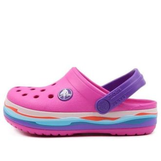 Crocs (PS) Crocband Wavy Band Small Crocs Casual Pink Purple Sandale „Pink Purple” 205697-6L0