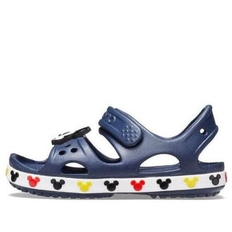 Crocs (PS) Funny Mickey Velcro Outdoor Toe Deschis Toc Plat Sport Deep Blue Sandals 206171-410 Crocs (PS) Funny Mickey Velcro Outdoor Toe Deschis Toc Plat Sport Deep Blue Sandals 206171-410