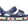 Crocs (PS) Funny Mickey Velcro Outdoor Toe Deschis Toc Plat Sport Deep Blue Sandals 206171-410 Crocs (PS) Funny Mickey Velcro Outdoor Toe Deschis Toc Plat Sport Deep Blue Sandals 206171-410