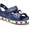 Crocs (PS) Funny Mickey Velcro Outdoor Toe Deschis Toc Plat Sport Deep Blue Sandals 206171-410 Crocs (PS) Funny Mickey Velcro Outdoor Toe Deschis Toc Plat Sport Deep Blue Sandals 206171-410