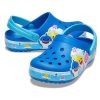 Crocs (PS) Funny Shark Small Crocs Outdoor Toc plat Beach Sports Sandale albastre 206704-4JL Crocs (PS) Funny Shark Small Crocs Outdoor Toc plat Beach Sports Sandale albastre 206704-4JL