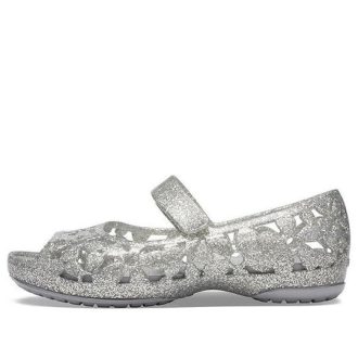 Crocs (PS) Isabella Flower Flat „Silver” 205461-040 Crocs (PS) Isabella Flower Flat „Silver” 205461-040