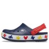 Crocs (PS) Mickey Outdoor Sandale sport cu toc plat, albastru adânc 207077-410